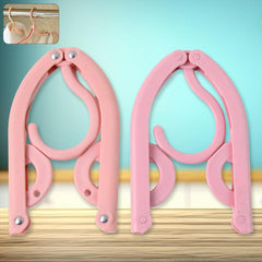 Foldable hanger unfolded showing hanger shape