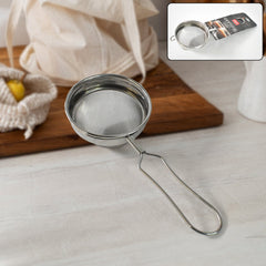 Apex Morning stainless steel tea and coffee strainer front view