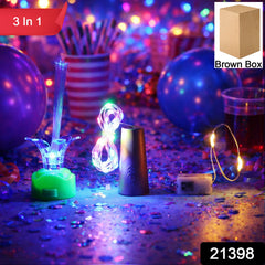 Multicolor fairy string lights in party combo set