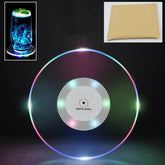 Colorful LED Cocktail Coaster illuminated on a table