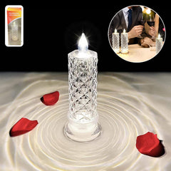 LED tea light candle glowing