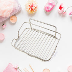 Bathroom accessories display with soap holder