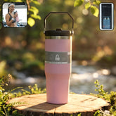 Premium 900 ML stainless steel insulated travel tumbler with handle