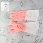 Large reusable waterproof rubber cleaning gloves