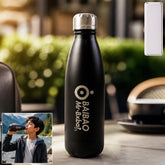 Premium 500ML stainless steel water bottle front view