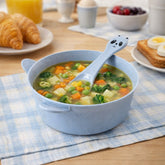 Wheat Straw Kids Soup Bowl with Matching Spoon (240ML, 1 Set )