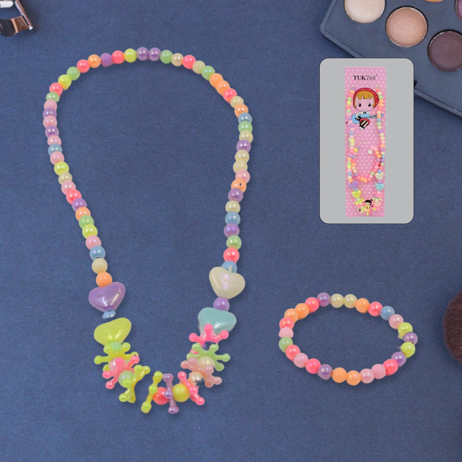 Pearl Pendant necklace and bracelet set for girls