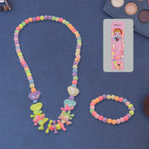 Pearl Pendant necklace and bracelet set for girls
