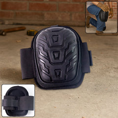 Heavy-Duty Work Knee Pad with Shock-Resistant Shell and Adjustable Straps