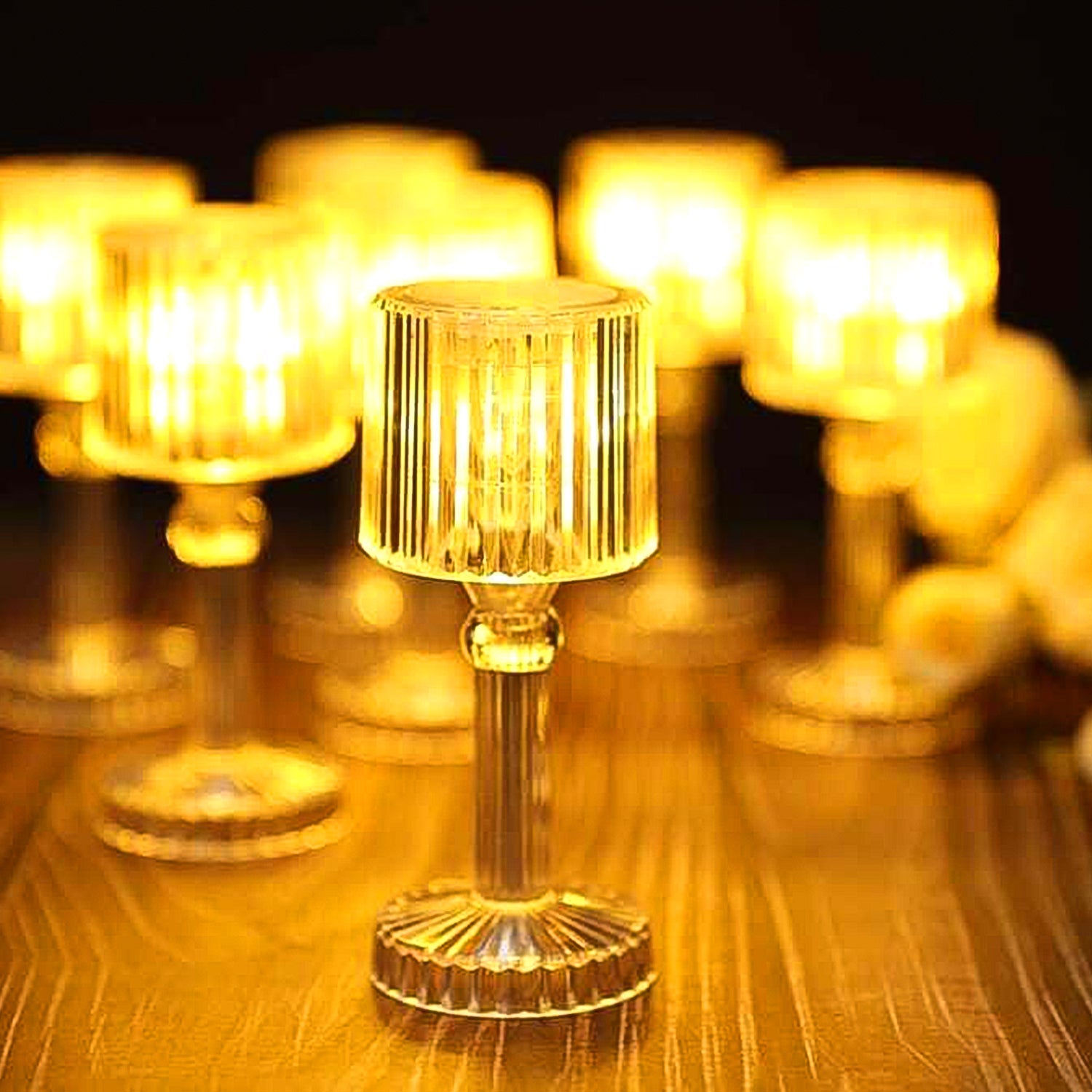 Mini Acrylic LED Desk Lamp glowing for Diwali gift