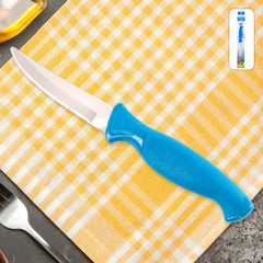 Heavy-duty stainless steel kitchen knife with ergonomic handle