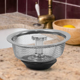 Stainless Steel Sink Strainer Basket with Adjustable Stopper