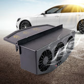 Triple Fan Solar Powered Car Exhaust Ventilation System with USB Charging