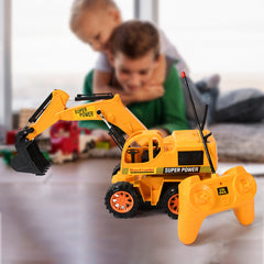 17925 Plastic JBC Construction Toy Remote Control Car Toys for Kids Boys, Super Power Remote Control JCB Truck Construction Toy (1 Set)