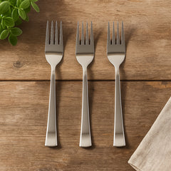 Set of premium stainless steel dinner forks