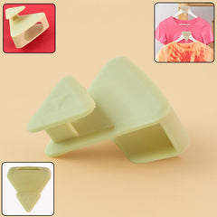 Multi-functional plastic triangle hanger connector hook with clothes