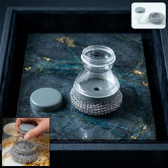 Liquid dispensing dish cleaning brush