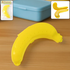 Yellow banana case lunch box closed