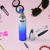 Electric nose hair trimmer with stainless steel blades