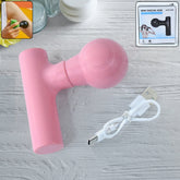 Black mini pocket size cordless body massager front view