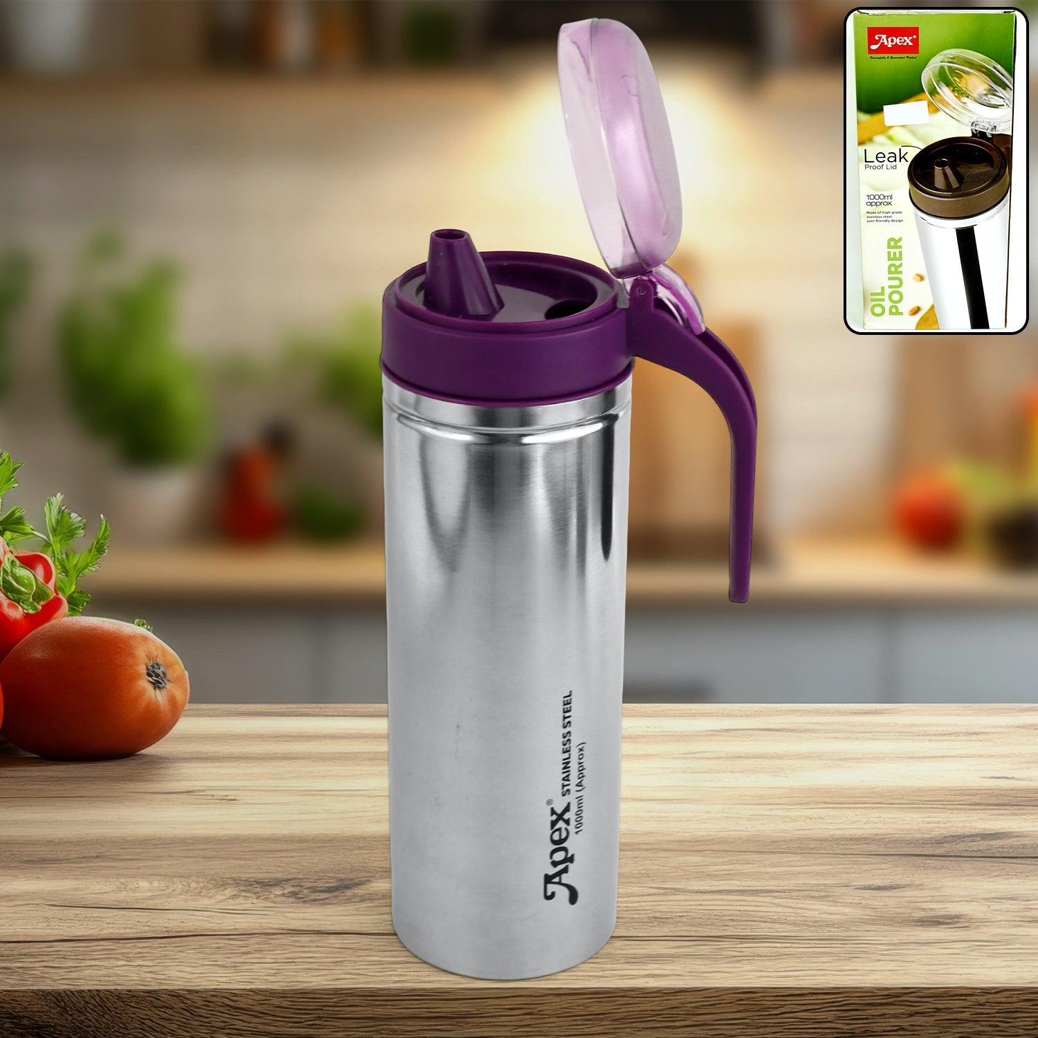 Apex Inox Ease Dispenser stainless steel oil pourer