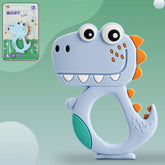 Soft silicone dinosaur teether for baby