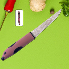 Multi-Purpose Kitchen Cutting Knife with wood-texture stainless steel blade