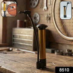 Close-up of mini hand air pump pump nozzle
