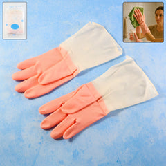 Small size reusable cleaning gloves front view