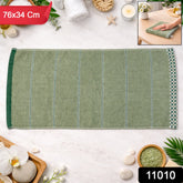 Soft cotton cloth bath towel neatly folded