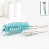 Long handle bottle cleaning brush with crystal handle