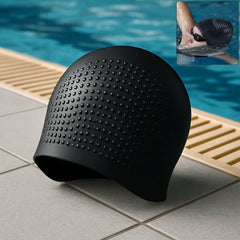Konex Premium Silicone Waterproof Swimming Cap front view