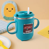 Supermom Kids Sporty Sipper Mug with Cartoon Car Print