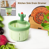 Plastic Kitchen Sink Drain Strainer with automatic waste dumping