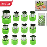 12-piece stainless steel cookie cutter set - BakeShaper