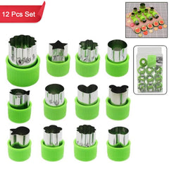 12-piece stainless steel cookie cutter set - BakeShaper