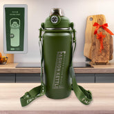 Stainless Steel Water Bottle Vacuum Insulated Thermos Flask Double-Walled Coffee Thermos Flask Leak-proof Water Bottle for Sports, Fitness, Gym (1500ML)