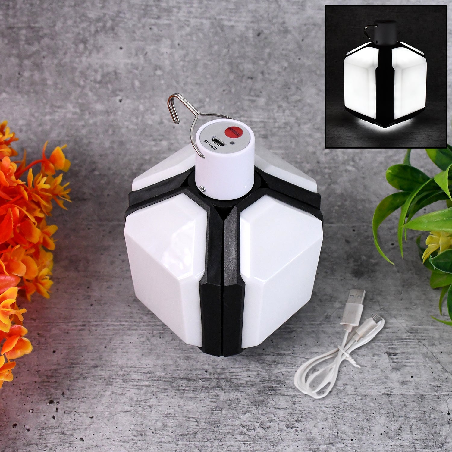 Foldable Camping LED Lantern with Hanging Hook