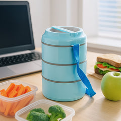 3 Layer Insulated Lunch Box Set closed view