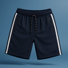 Boxer Shorts with Elastic Waist & Drawcord - (1 Pc / Large)