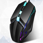 Ergonomic USB wired gaming mouse with colorful lighting