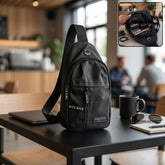 Waterproof Waist Bag, Shoulder Bags USB Charging Earphone Hook Sling Travel Bag (1 Pc / Mix Color)
