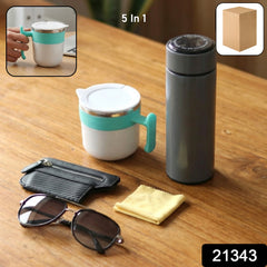 Travel combo set with insulated bottle & sunglasses