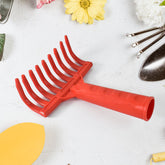 Ergonomic plastic garden hand rake