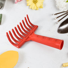 Ergonomic plastic garden hand rake