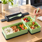 Plastic 2layer lunch box.