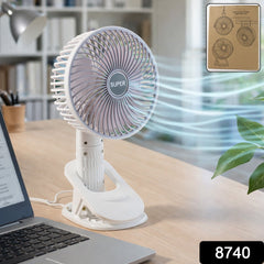Plug and Play Portable USB Fan (1 Pc)