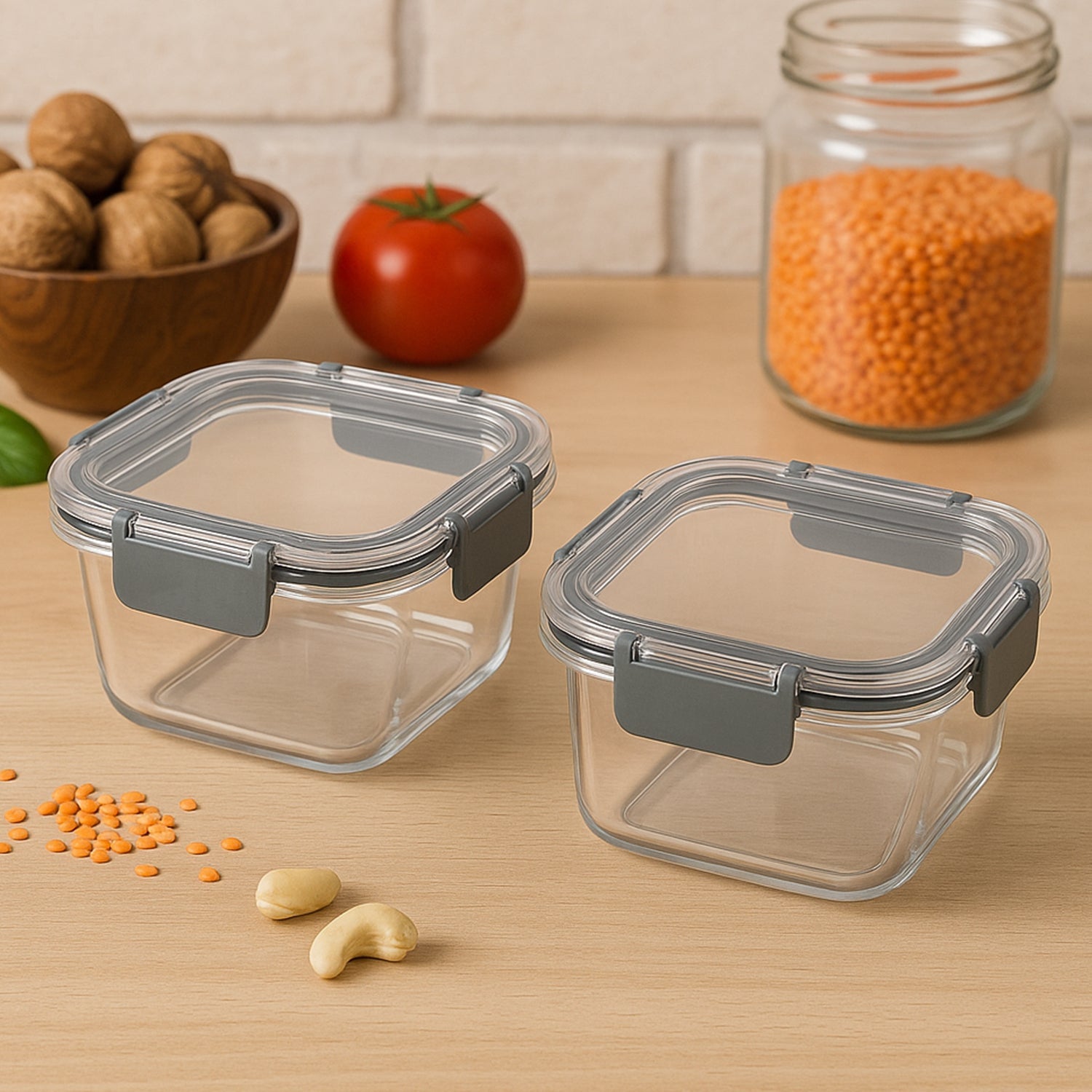 Apex Press N’ Lock Airtight Food Storage Container Set