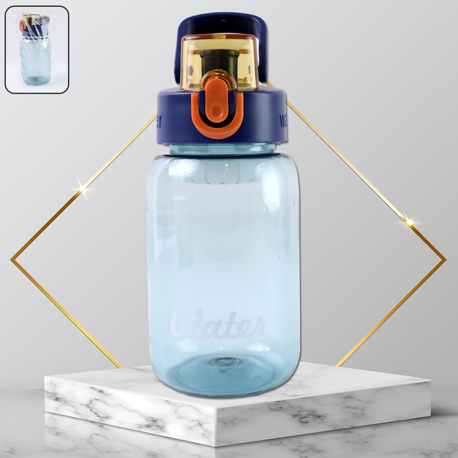 Leak-Proof Plastic Water Bottle with Flip Cap and Safety Lock
