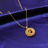 Stylish Fancy Golden Necklace with Intricate Design (1 Pc)
